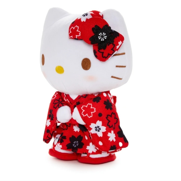 ❤️Hello Kitty Limited Edition Red 👘 Kimono Standing Plush❣️ - Picture 2 of 8